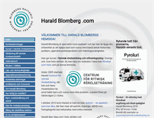 Tablet Screenshot of haraldblomberg.com